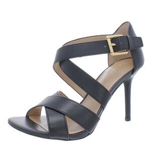 Ralph Lauren Womens 6.5 B Black Burnished Calf Gisella High Heel Sandals NIB SD3